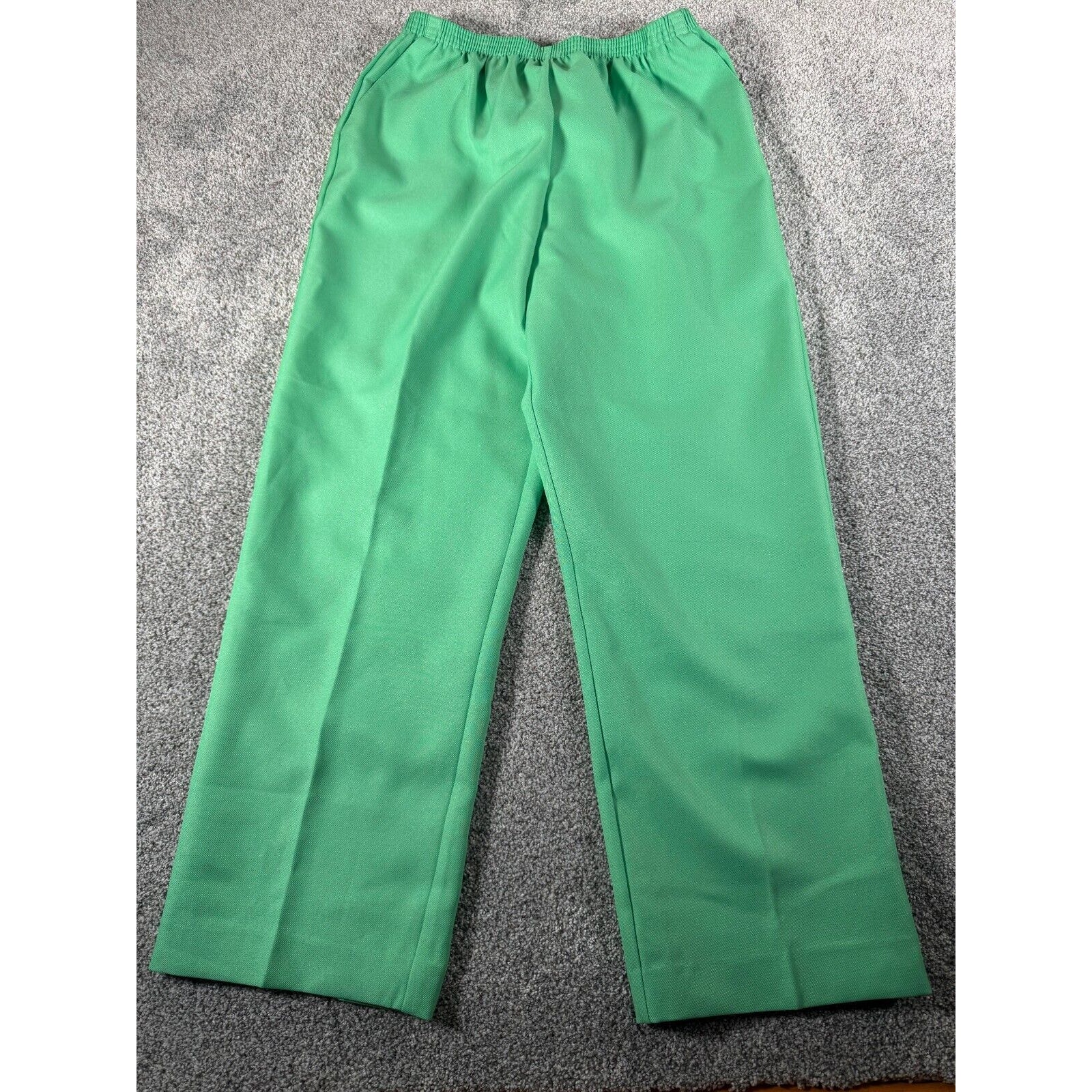Alfred Dunner Pants 16 Office Spring High Waisted Wide Leg Comfortable Elastic